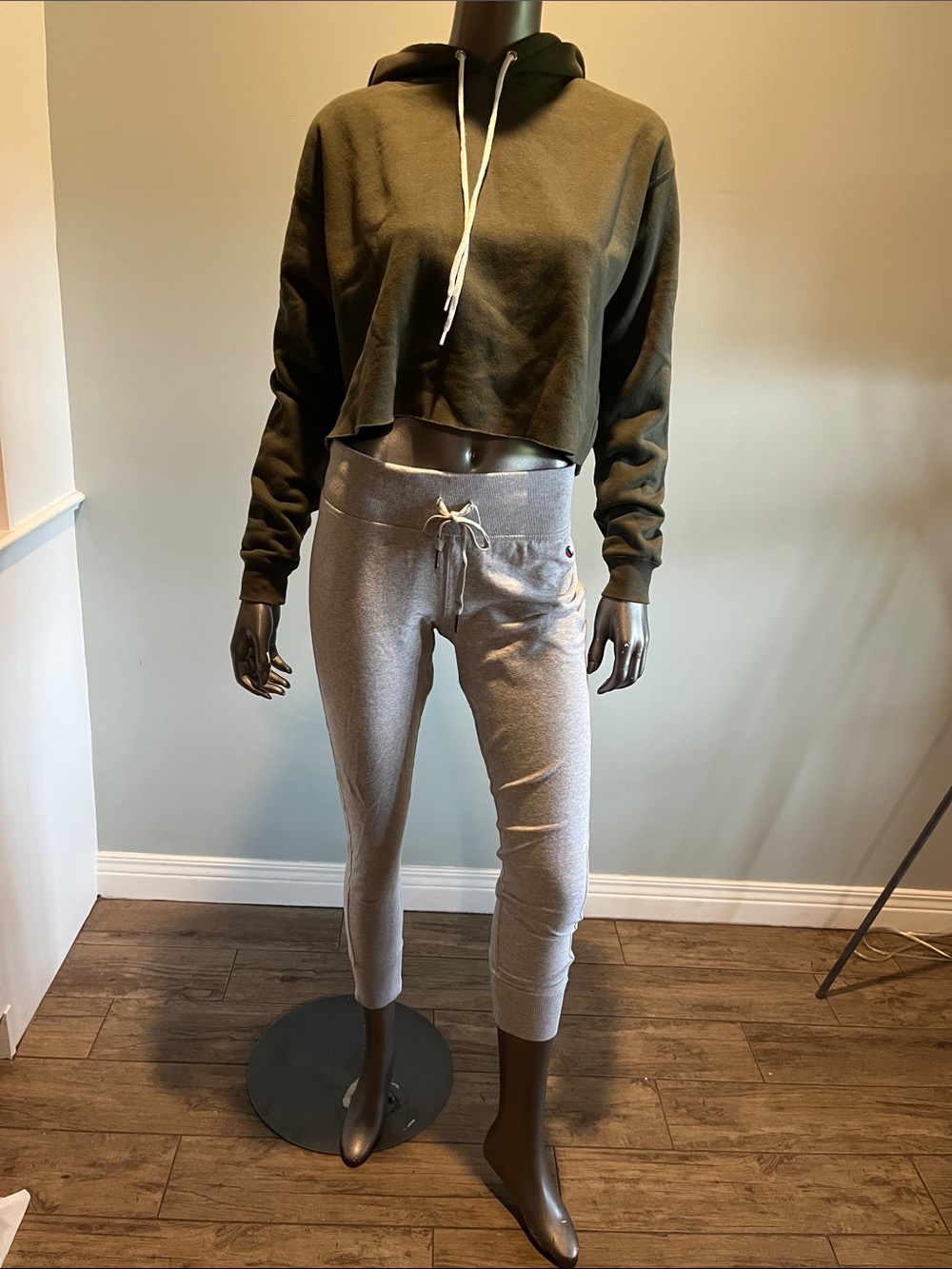 Champion Light Gray Track Joggers